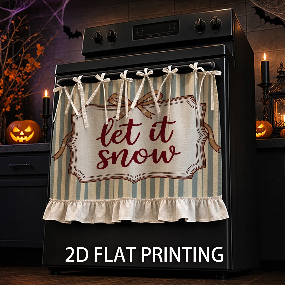 1PC Christmas Kitchen Curtain-Cabinet Curtain-Apron. Featuring a 