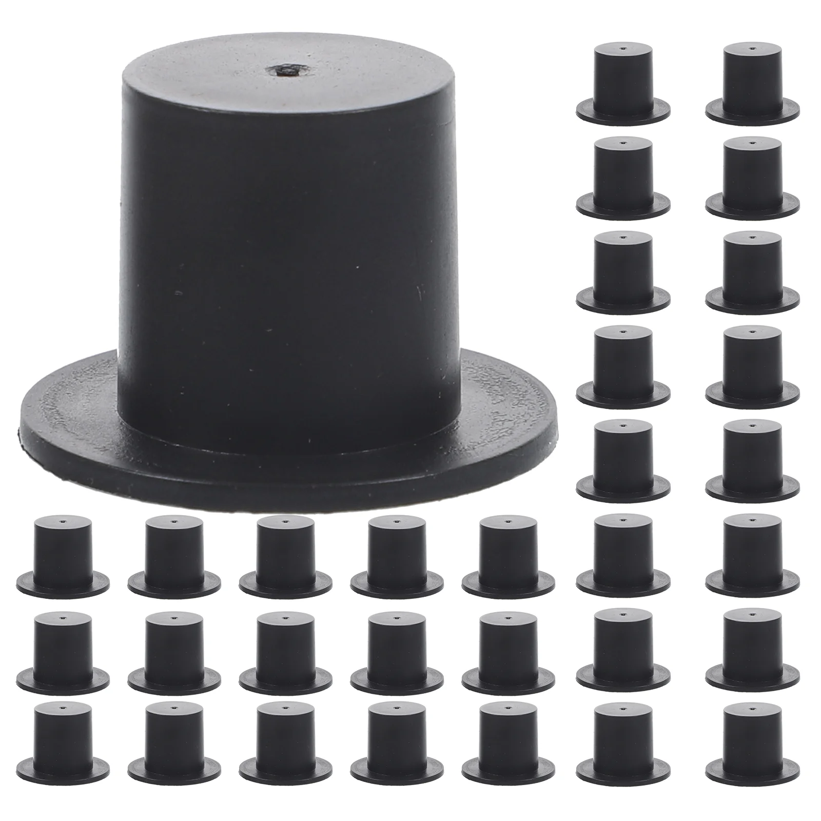 50 Pcs Plastic Clown Hat New Year Hats Cylinder Christmas Santa Claus Mini Tiny Decorative Glasses