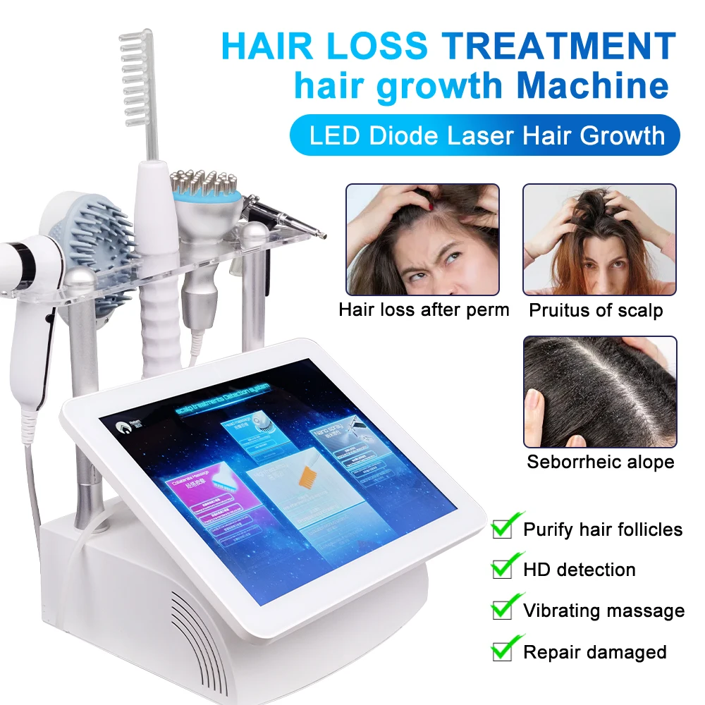

2025 NEW Hair Loss Treatment Growth 2 HD Detector Heads Scalp Analysis Device Hair Analyzer Machine for Hair Loss Scalp Massager