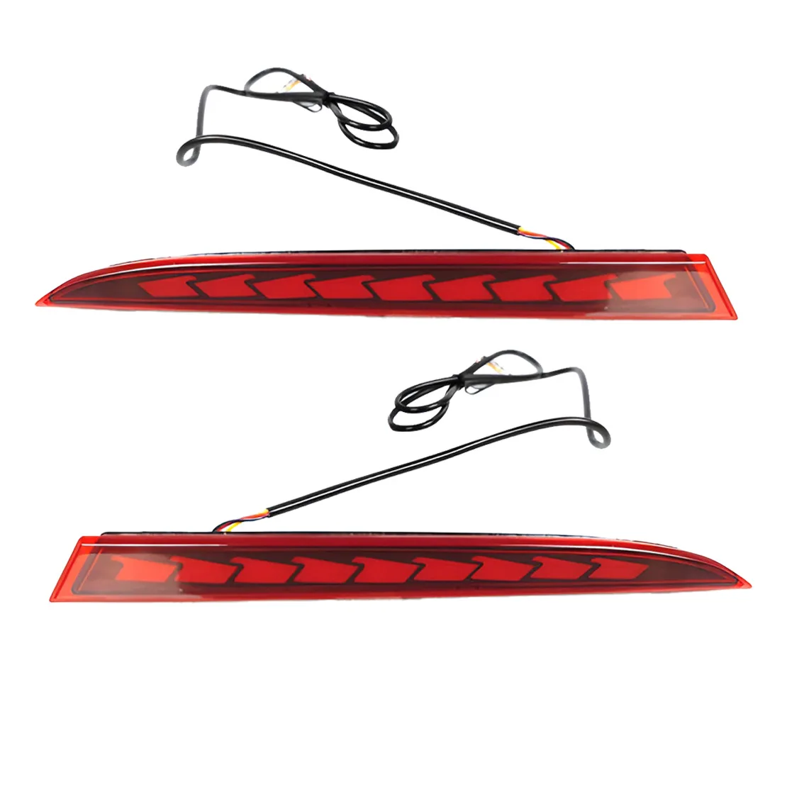 

1 Pair Red LED Rear Bumper Tail Brake Turn Signal Light Reflector 12V Fit For Honda Accord 2013 2014 2015
