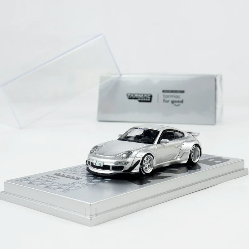 

Tarmac Works 1:64 RWB 997 Abu Dhabi, статическая модель автомобиля из сплава, коллекция украшений, праздничный подарок для друзей.