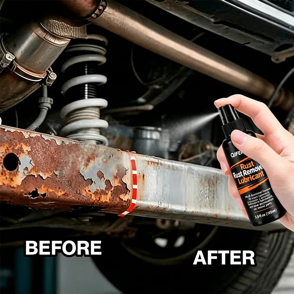 Rust Remover & Lubricant Spray Effective Penetration Long-Lasting Anti-Rust Moisture Proof for Automotive Bicycle Hardware Metal