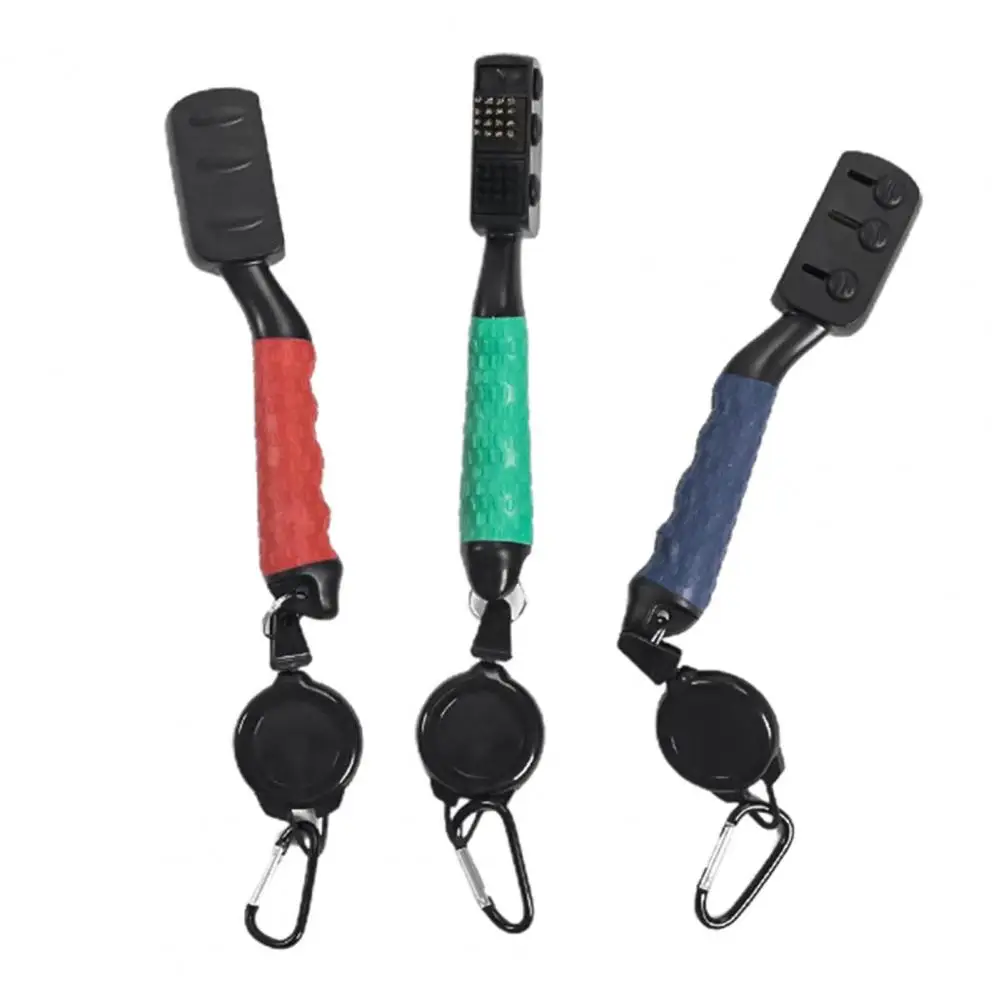 Escova de limpeza de golfe 3-em-1 eficaz multi-funcional para o clube com mosquetão sulcos afiador acessórios de golfe mais limpos accessories accessories accessories