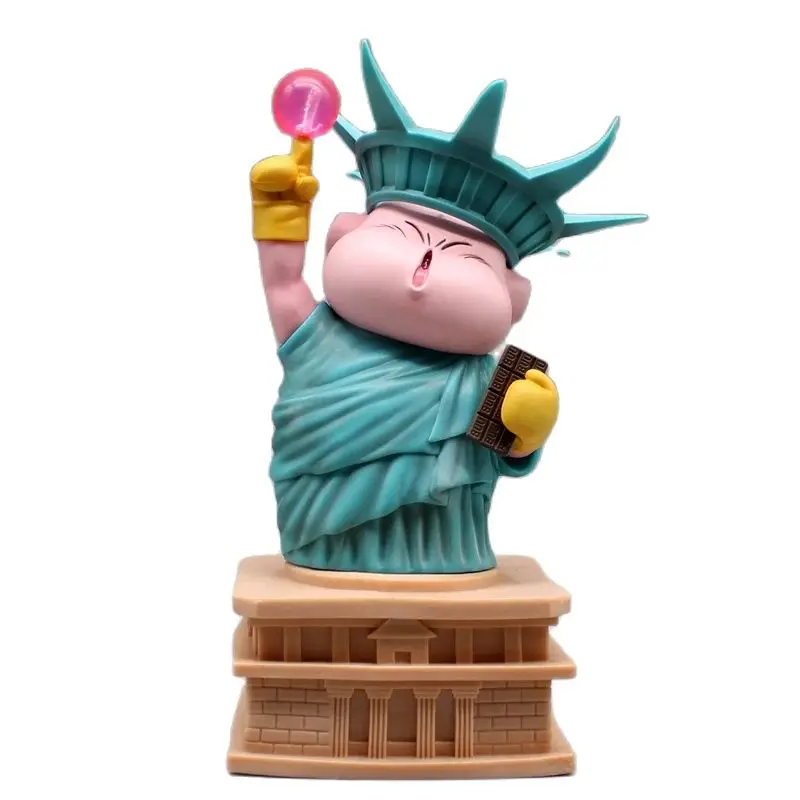 Dragon Ball Anime Modelo Decoração de Ornamento, Super Majin Buu COS Estátua da Liberdade, 8 "Figura Animação, Ornamento