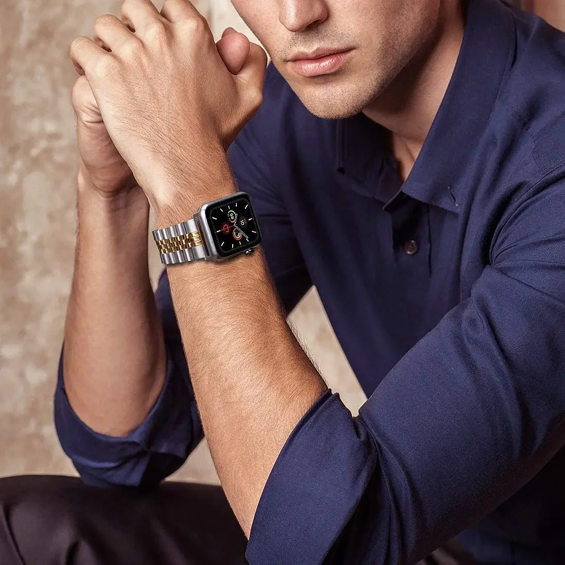 

Металлический ремешок для Apple watch Ultra 2 49 мм 10 46 мм 42 мм 40 мм 41 мм 44 мм 45 мм Браслет из нержавеющей стали для iwatch 9 8 7 6 5 SE Band