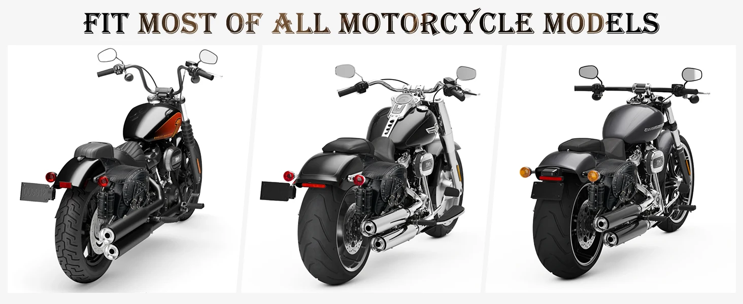 PU-Leder Satteltasche 35L Motorrad Vintage Satteltaschen für Harley Road King Street Glide Sportster Iron 883 Softail Fat Boy Dyna – Detail 10
