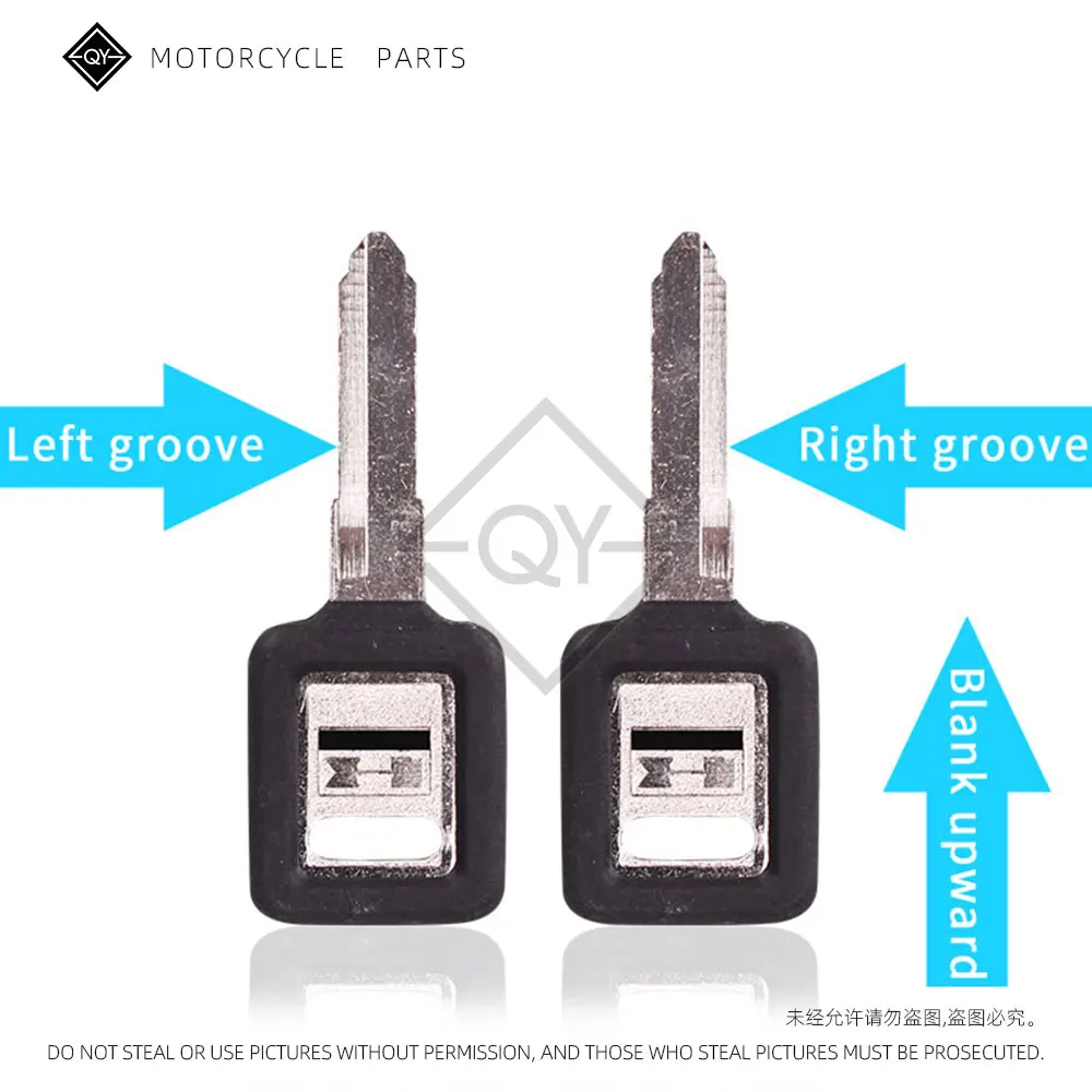 Lqyl กุญแจเปล่าสำหรับเปลี่ยนรถจักรยานยนต์ใหม่กุญแจ unut สำหรับคาวาซากิ ZZR250 ZZR400 ZXR250 ZXR400 ZRX400 KDX 250 ZXR 4000 ZRX750 ZXR750