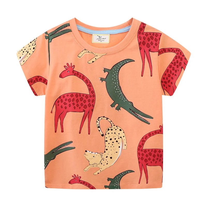 Zeebread New Arrival Boys T Shirts Animals Print Toddler Kids Clothing Short Sleeve Summer Hot Selling Kids Tops