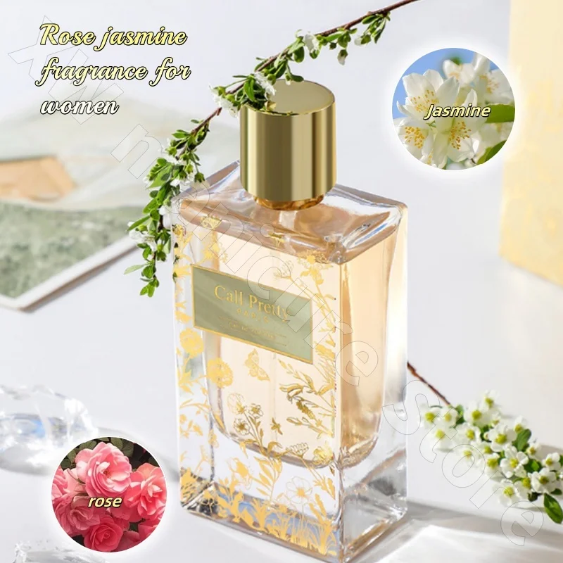 

Call for Beauty Gently Bloom Scented Perfume Gift Box Rose Jasmine Scent Long-lasting Fragrance Remove Odor Women's Perfume 50ml