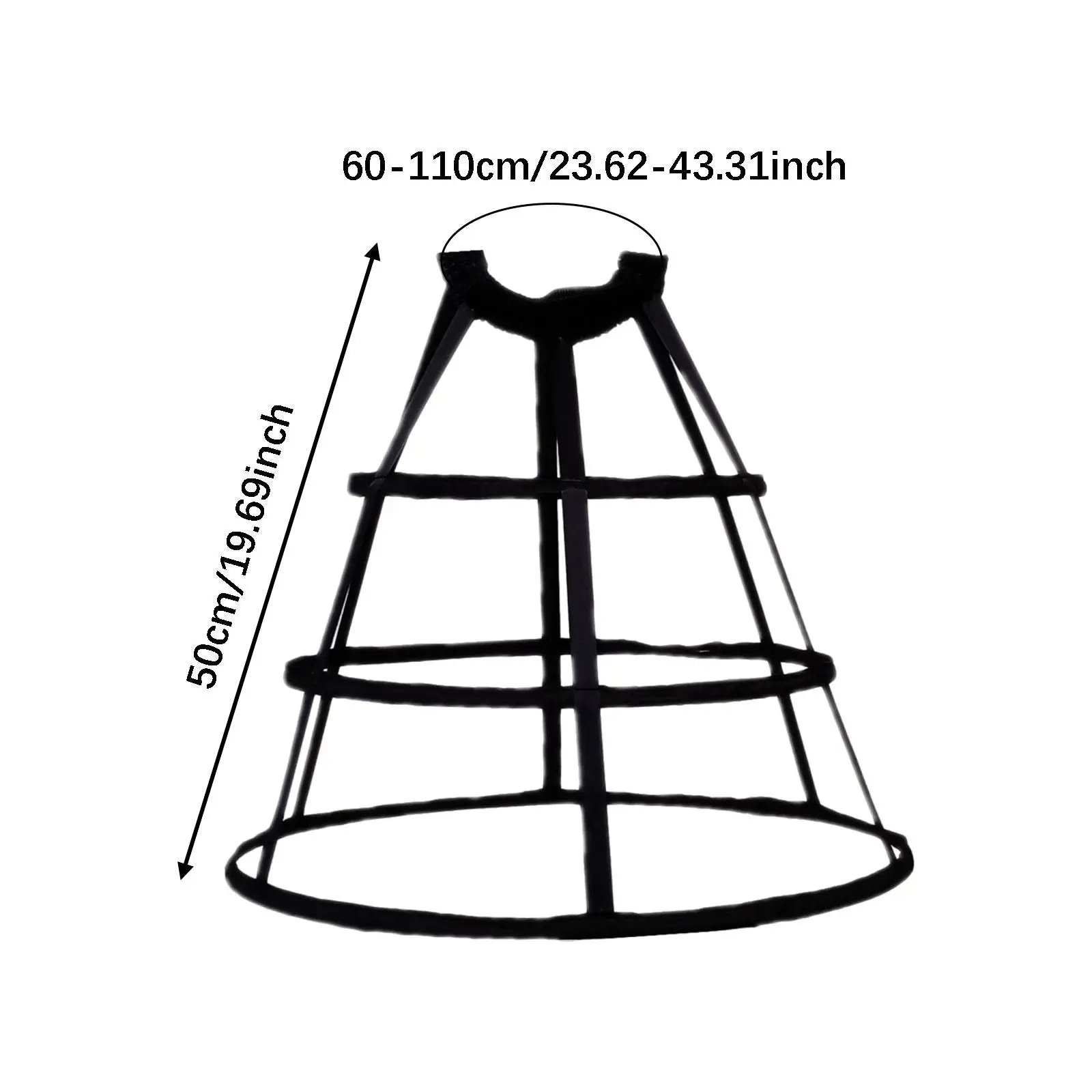 Petticoat Underskirt Three Hoop Crinoline Skirt Cage Skirt Bustle Petticoat for Role Playing