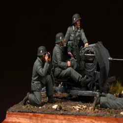 1/35 Resin bust Figure Unpainted model Kit, military theme (4 persons), unassembled and unpainted GK, 727R