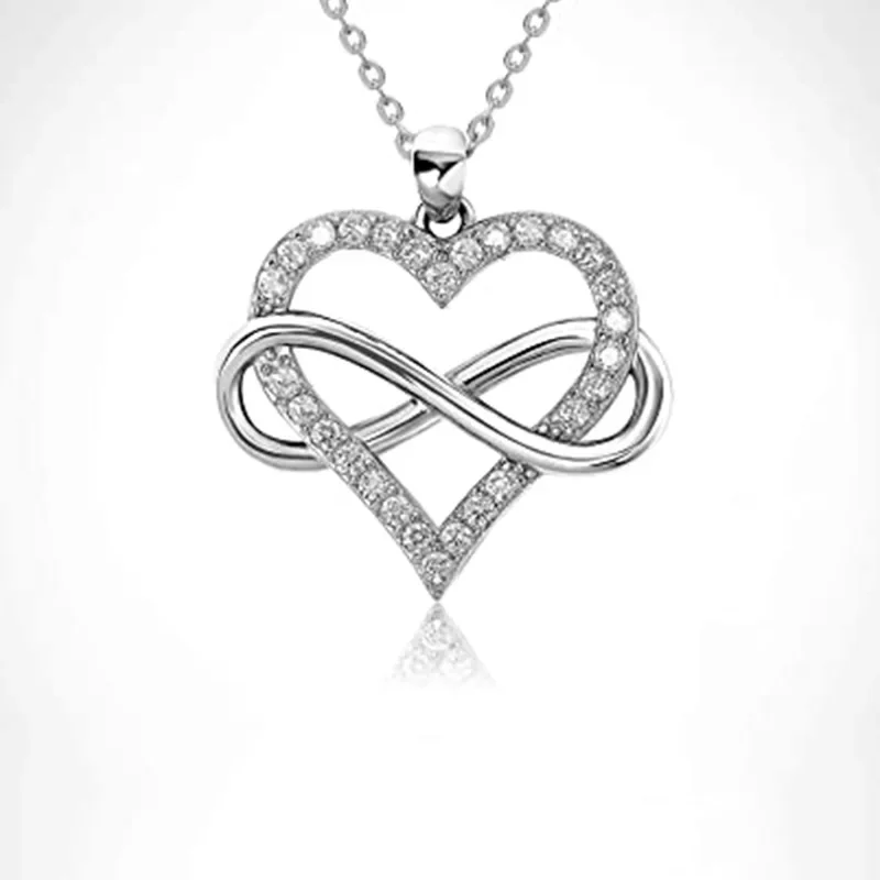 New High end Geometric Design Love Cube Zirconia Necklace with Sparkling Zirconia Jewelry Elegant Daily Accessories Wholesale
