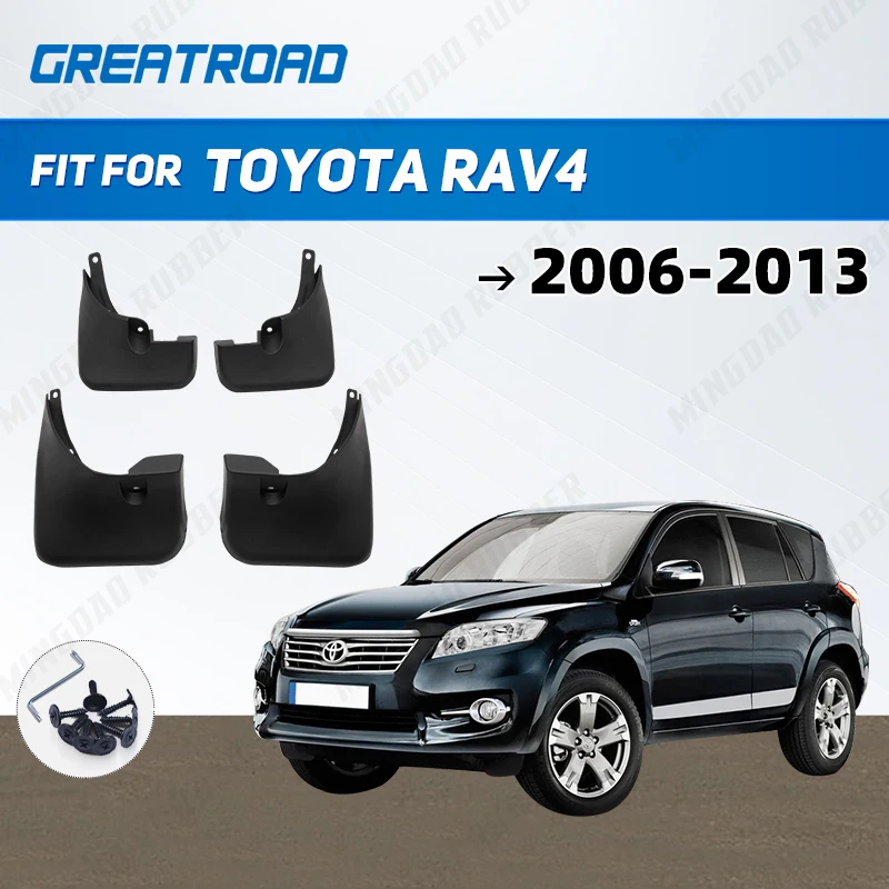 Mud Flaps For Toyota RAV4 2006 - 2013 2007 2008 2009 2010 2011 2012 MudFlaps Front Rear Fender Car Accessorie