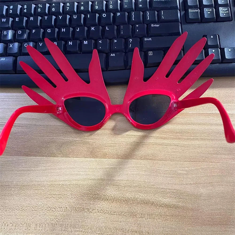 Movie Terrifier Clown Cosplay Glasses Red Hand Sunglasses Joker Eyewear Plastic Unisex Costume Halloween Accessories Props