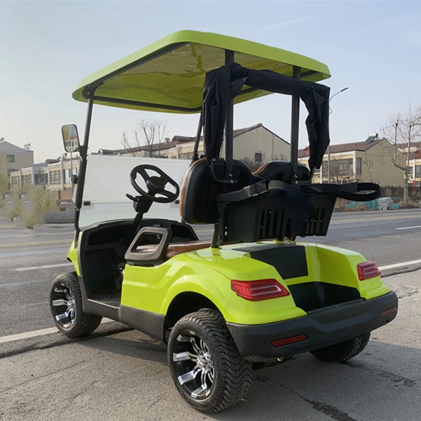 Sospensione anteriore indipendente il carrello da Golf a 2 posti elettrico con cinghie per sacca da Golf e cestino e secchio di sabbia carrello da Golf elettrico