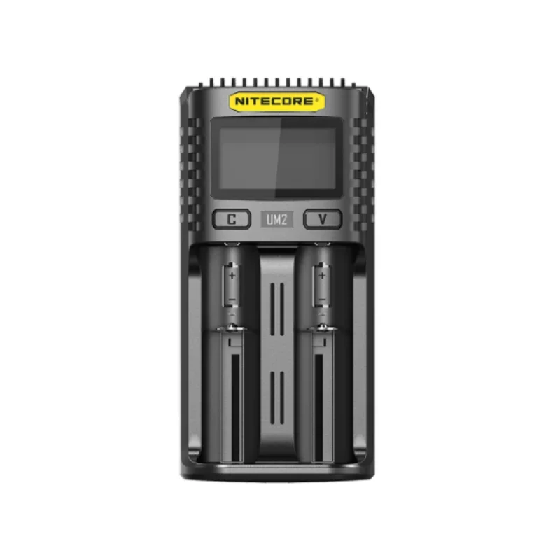 Nitecore UM2 USB Dual-SlOT QC Charger circuiti intelligenti assicurazione globale li-ion AA 18650 20700 26500 26650 caricabatterie