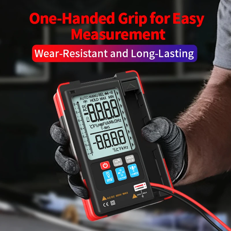 ZOYI الرقمية المهنية المتعدد البث الصوتي AC DC فاحص التيار صوت متعدد الوظائف هرتز hFE أوم أداة + إنذار صوتي