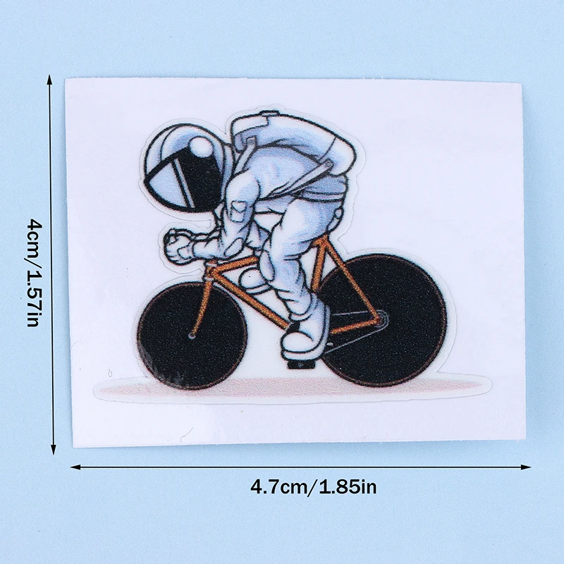 Astronauten-Fahrradaufkleber für Fahrradrahmen-Oberrohr, DIY wasserdichte Fahrradaufkleber, MTB-Rennradrahmen-Aufkleber – Detail 1