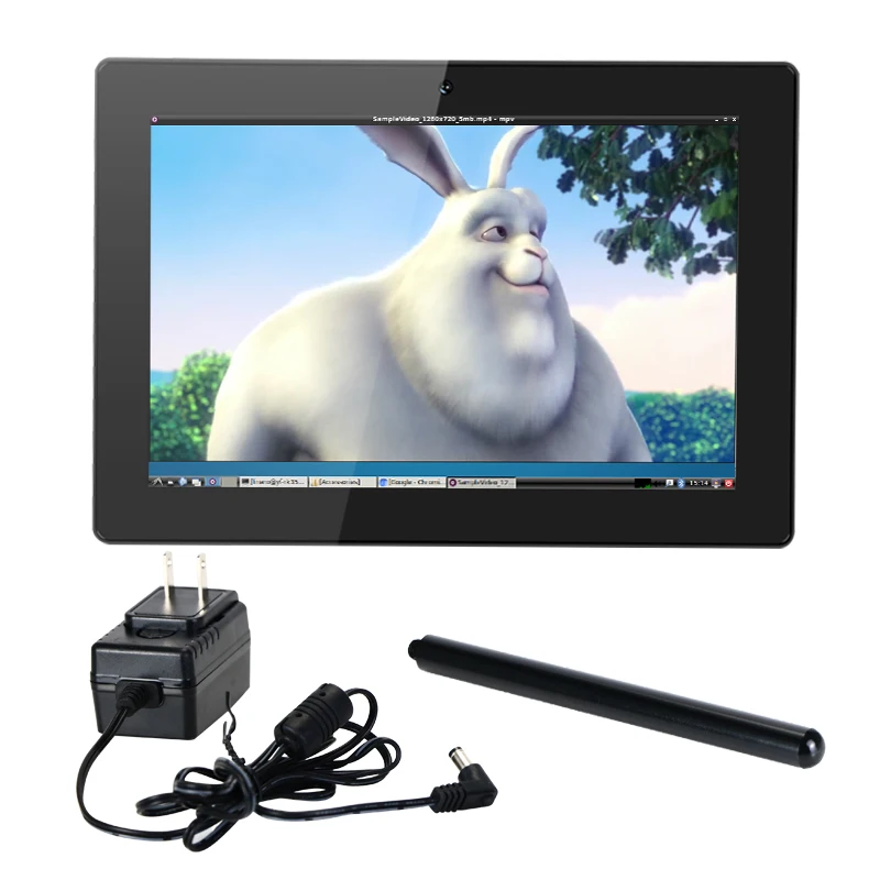 Industrial Linux 500 Nit Brightness 1280x800 Resolution IPS 10.1 Inch Touch Screen Wall Mount RJ45 POE Tablet PC