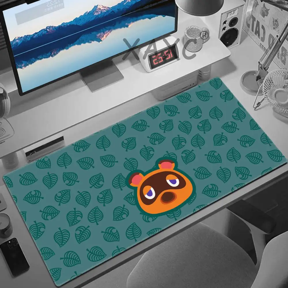 Alfombrilla de ratón de escritorio Animal Crossing New Horizons, alfombrilla de ratón de escritorio HD bonita, alfombrillas de teclado extendidas para juegos, alfombrilla de ratón grande para jugadores, 90x40