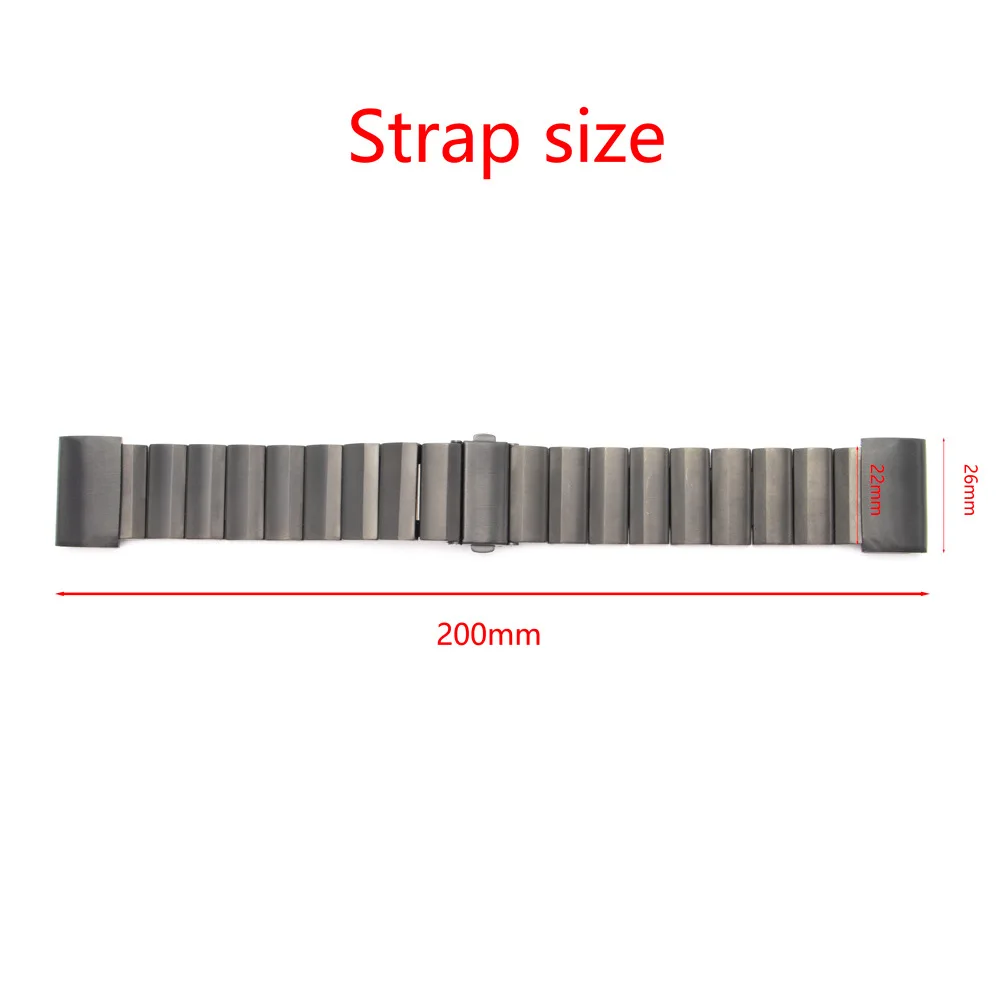26Mm Suitable for Garmin Watch Fenix 6X 6XPro 5X Quick Release Head Grain One Bead Titanium Alloy Strap
