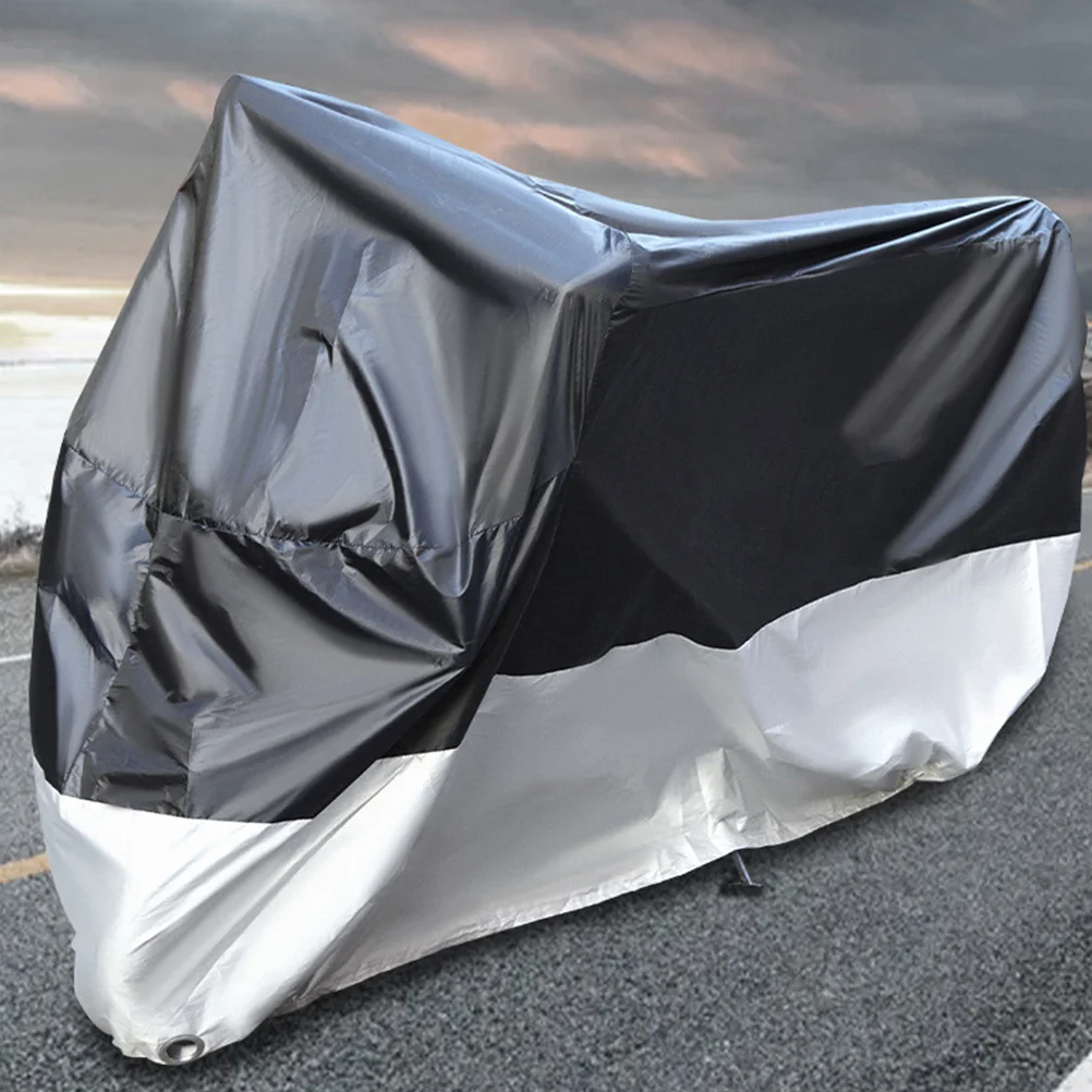 

1pc Waterproof Motorcycle Covers Foldable Storage Bag Uv Resistant Heavy Duty Protector For Motorbikes Outdoor