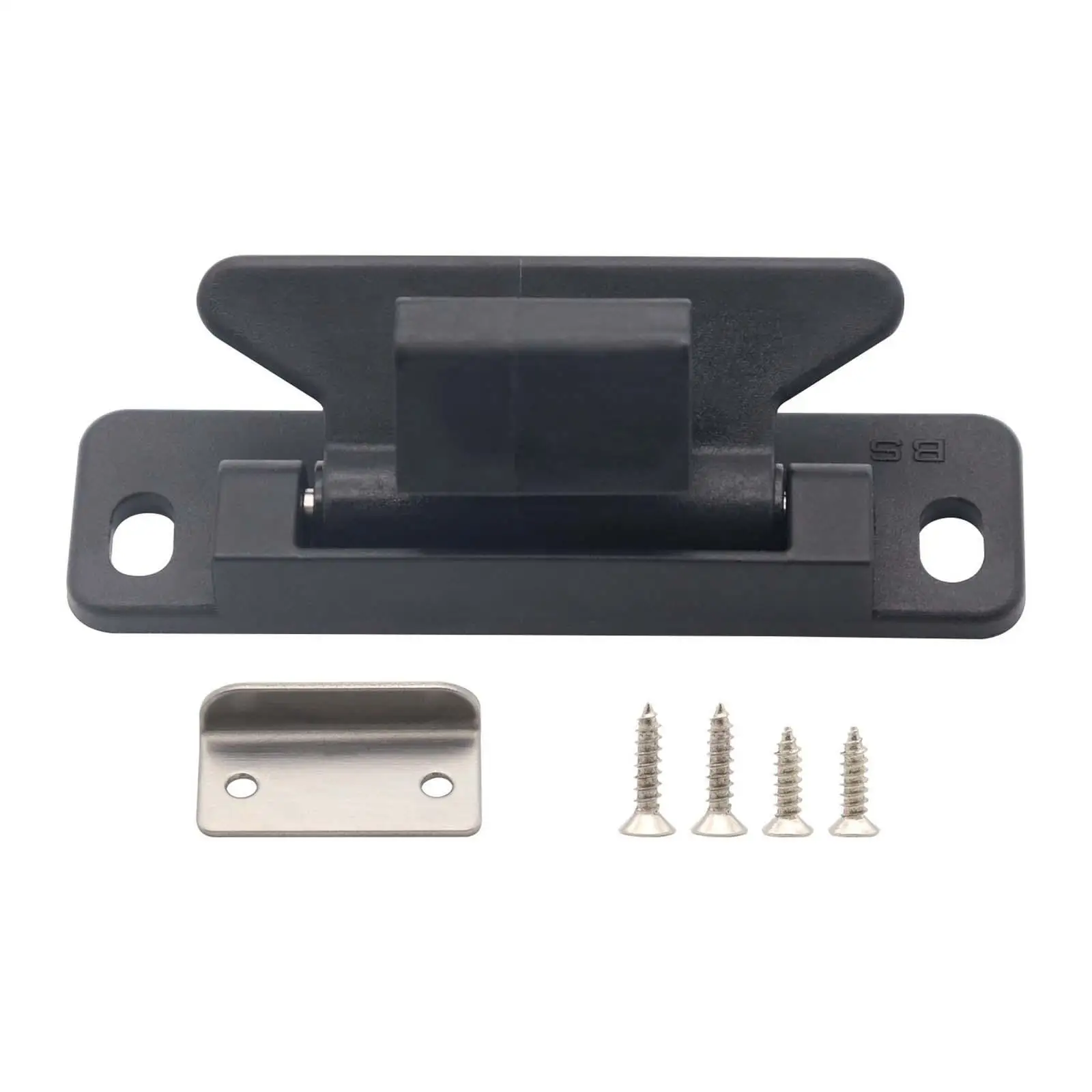 Cabinet Door Catch Nylon Metal Closet Door Pull Buckle for RV Yacht Trailer Drawer Latch Cupboard Hardware