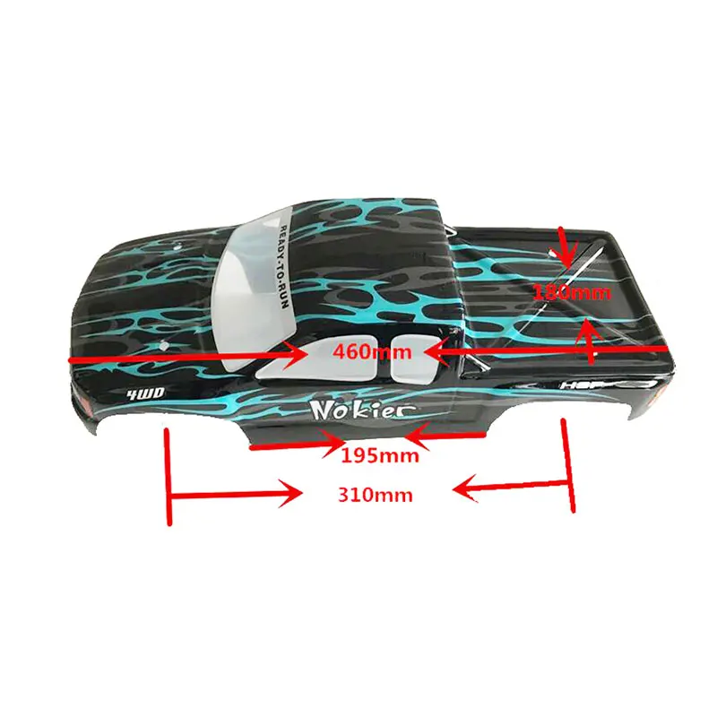 HSP RACING RC CAR TOYS SPARE PARTS ACCESSORY(BODYSHELL NO:86298) 1/8 SCALE BODY SHELL OF MONSTER TRUCK