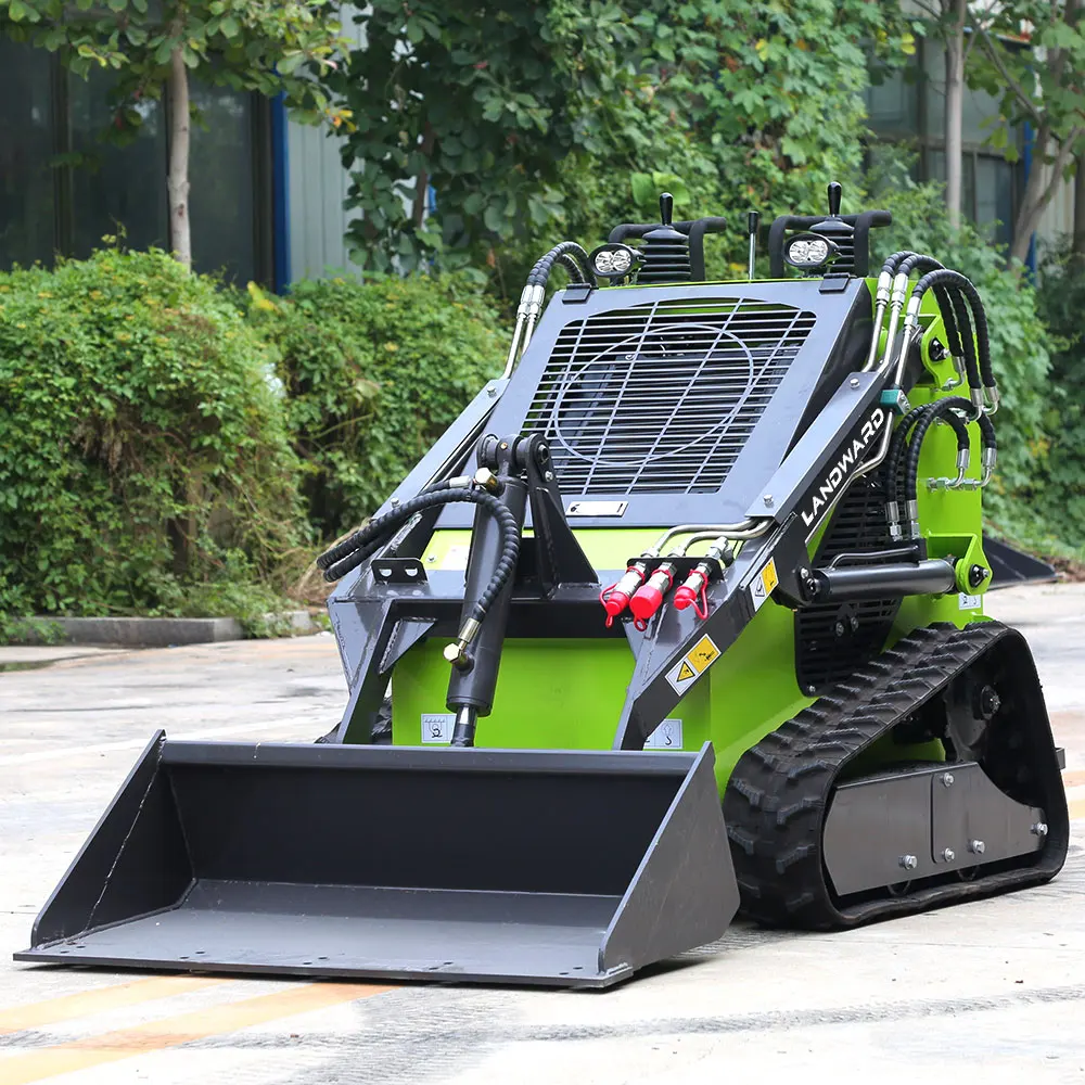 

Wholesale New Crawler Backhoe Loader Landward Mini Wheel Slip Loader Earthmoving Loading Tools Mini Skid Steer Loader Customized
