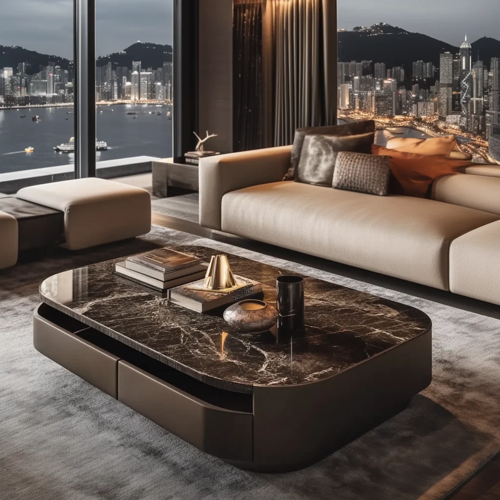 

Square jade luxury stone coffee table living room custom square modern luxury stone light luxury villa