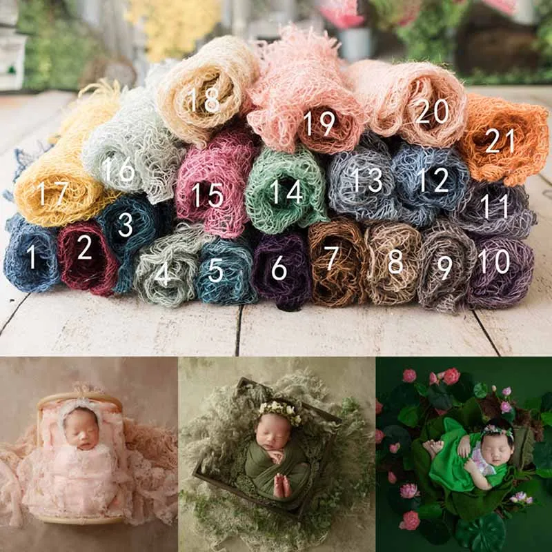 

Tassel Fold Linen Newborn Blanket Mat Backdrop,Baby Photography Props,For 0-3 Months Infant Studio Photoshoot Pose Accessories