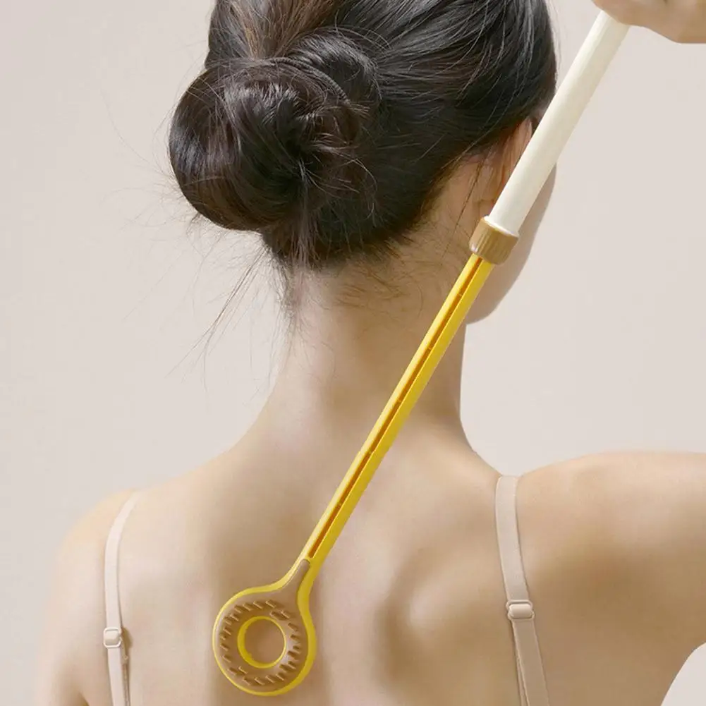 

Телескопический скребок для спины для мужчин, женщин, пожилых людей, выдвижной двусторонний инструмент для когтей, легкий массажер против зуда