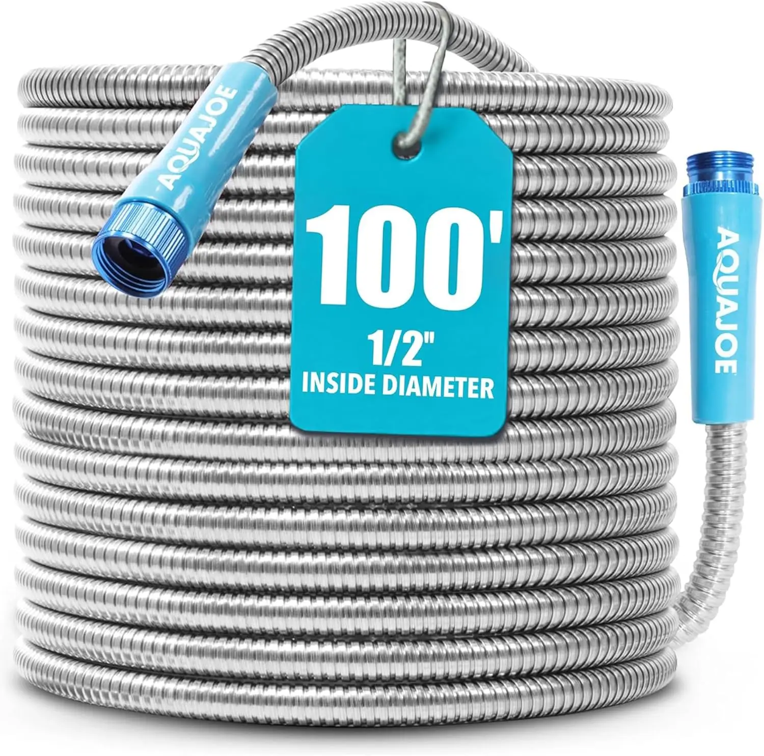 

Heavy-Duty 1/2-Inch Puncture-Proof Kink-Free Garden Hose, 100-Foot Stainless Steel