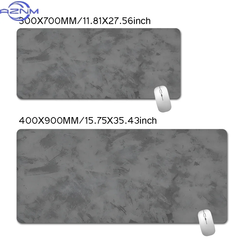 Black and Gray Fabric Art Mouse Pad Office Mats  Simple Carpet Gaming Accessories Rubber Mouse Mat Mousepad  for Computer Table - view 3