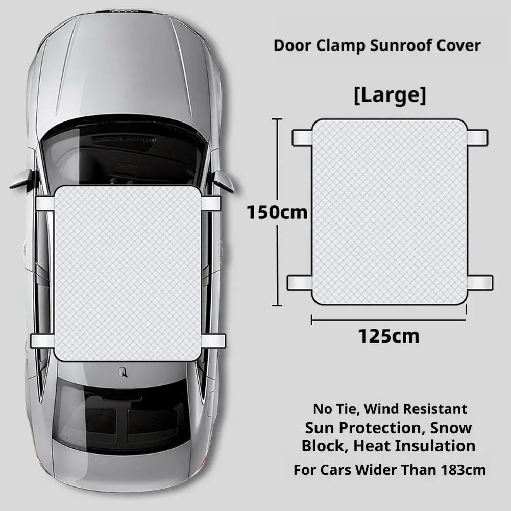 Large Automobile Sunroof Sunshade Protective Cover Universal Car Roof Top Windshield Snow Sunscreen Heat Insulation Pad