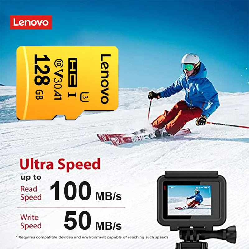 Lenovo NEW 512GB SD Memory Card 256GB 512GB Micro SD Card V60 U3 Flash Cards TF Card Memory Microsd For Insta360 DJI Drone