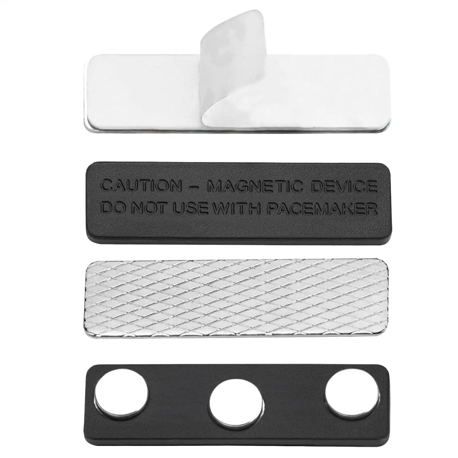 Magnet Name Tags Name Magnet Badge Reusable Holder Strong Magnetic Buckle for Clothing Uniform Employee Exhibition Classroom