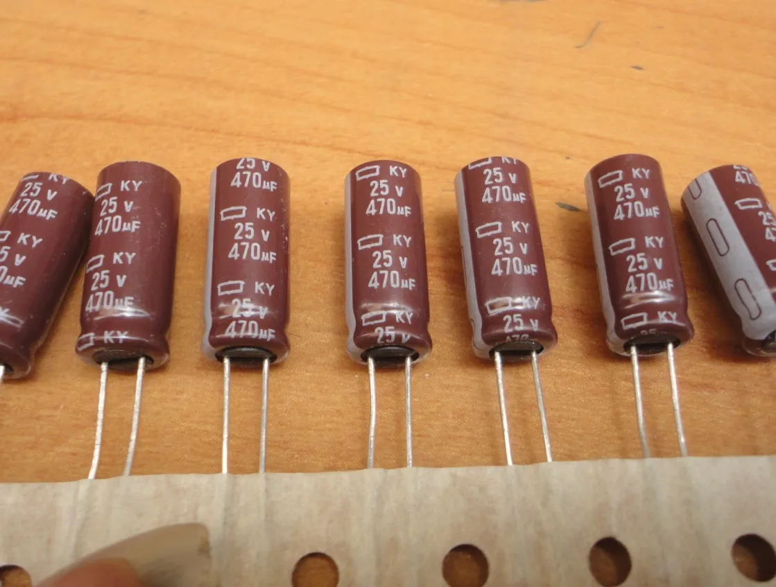 50pcs JAPAN NIPPON KY series 105C high frequency capacitor aluminum electrolytic capacitor