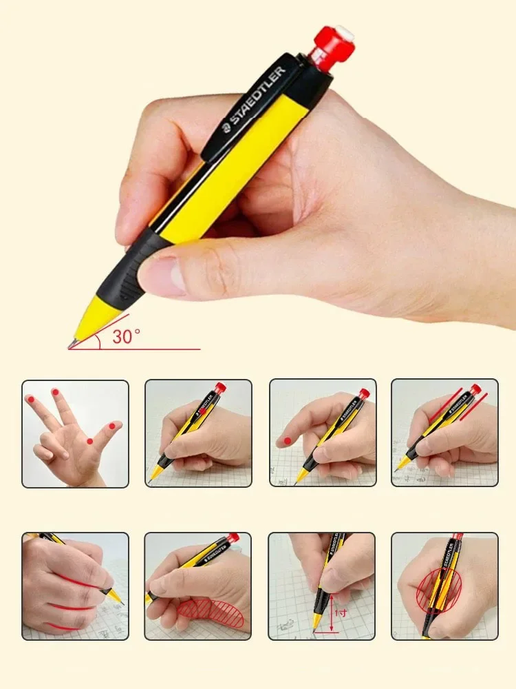 STAEDTLER 771 matita meccanica disegno scuola cancelleria forniture per ufficio triangolo matita albero con gomma 1.3MM