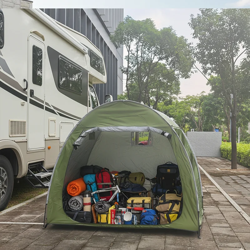 Portable Thickened Oxford Cloth Bike Shelter Private Travel Tent for Outdoor Hiking Cycling Camping And Travel