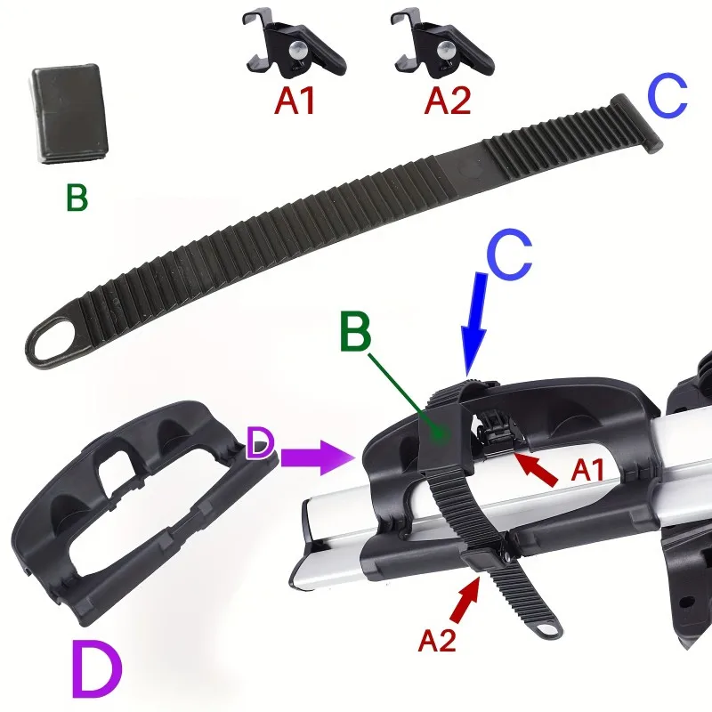 Universal Bicycle Rack Mount Rear Wheel Holder Tire Bracket Carrier for Road Bike for Thule Pro Ride 591 Out Ride 561 view 4