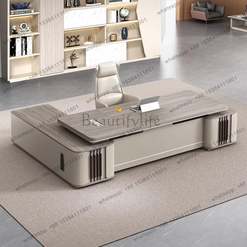 FG Executive Nordic Office Desk Minimalist Aesthetic Modern Computer Office Desk Design Multifunctional Tavolino Trendy Furnitur