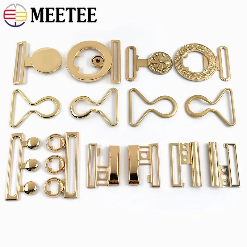 1/2/3/4/5Pcs Metal Belt Buckle for Women Coat Windbreaker Clasp Garment Jacket Decor Button DIY Waistband Sewing Accessories