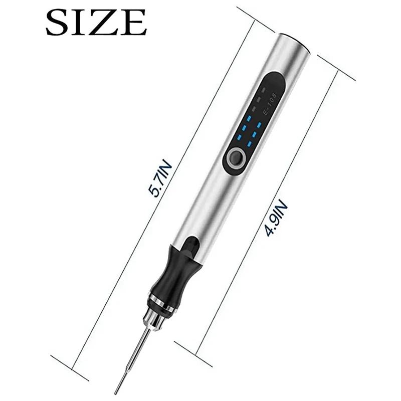 USB 사용자 정의 전문 조각 펜 30 비트 조각사 도구, 금속 나무 유리 및 플라스틱 휴대용 조각 펜