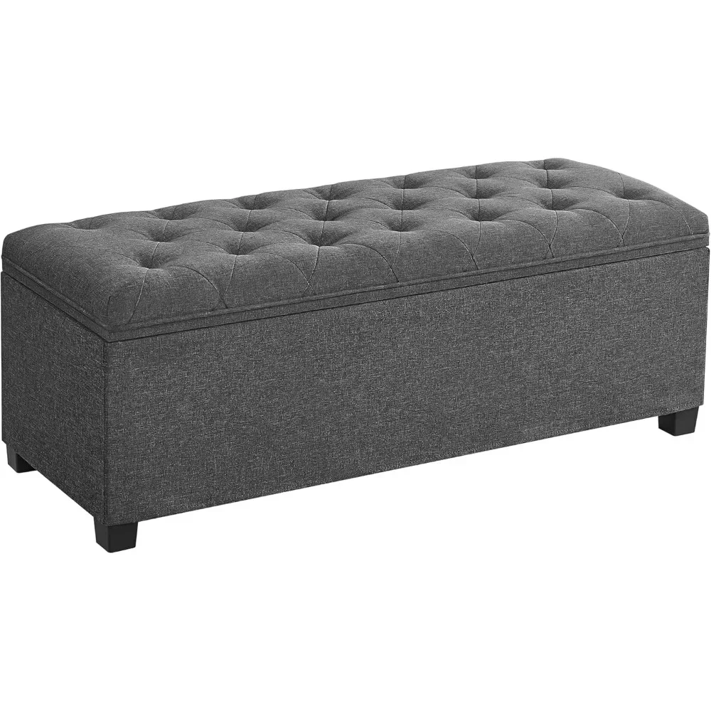 

Foot Rest with Legs, 15.7 X 43.3 X 15.7 Inches, End of Bed Bench, Storage Chest, Load Up To 660 Lb, for Living Room