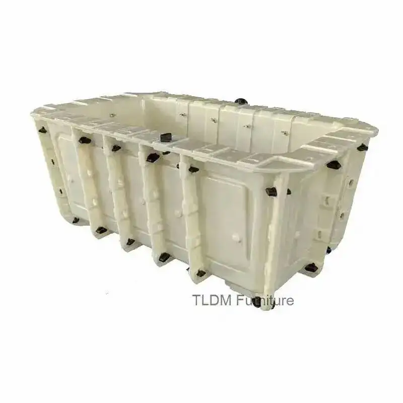 Four-corner Thickened Cement Mold Cast-in-place Rectangular Pot Square Bonsai Template Plastic Garden Garden Pot Flower Mold