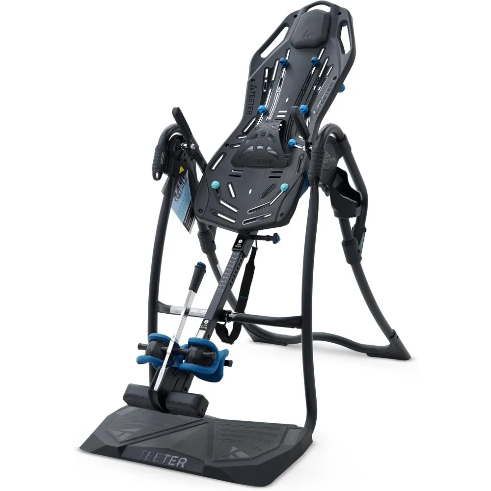 

US Shipping Inversion Table for Back Pain Relief Heavy Duty 300lb Capacity Easy Reach Ankle Lock Decompression Surface FDA