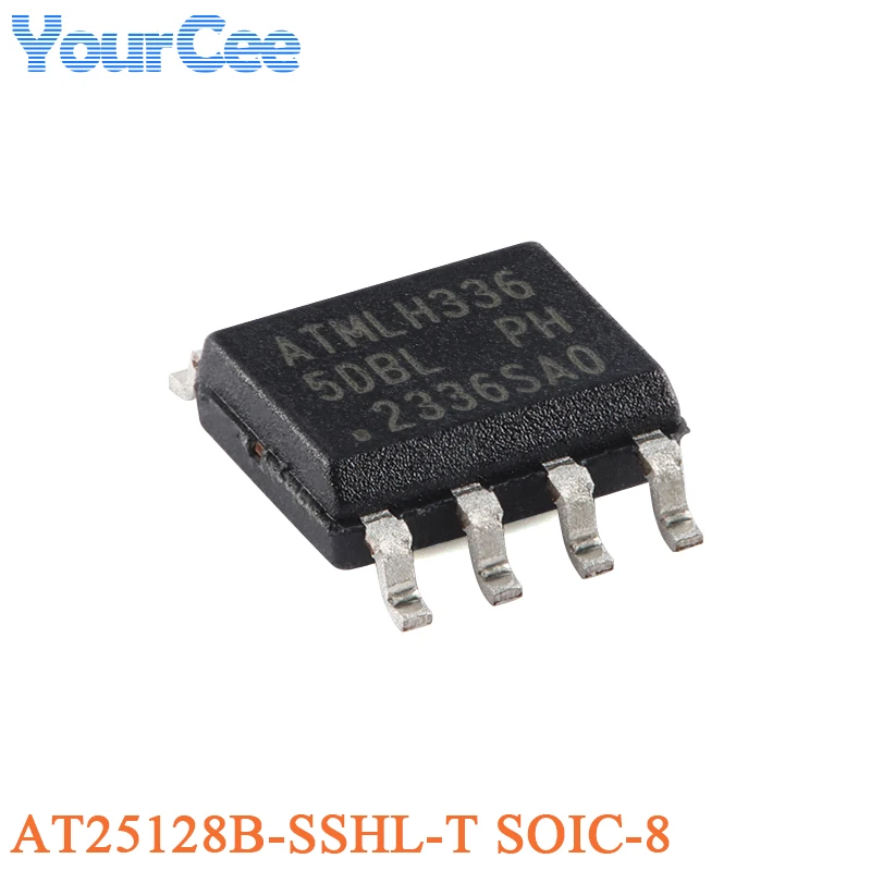 5PCS AT25128B-SSHL-T SOIC-8 ATMLH336 AT25128B 128Kb SPI Serial EEPROM Chip