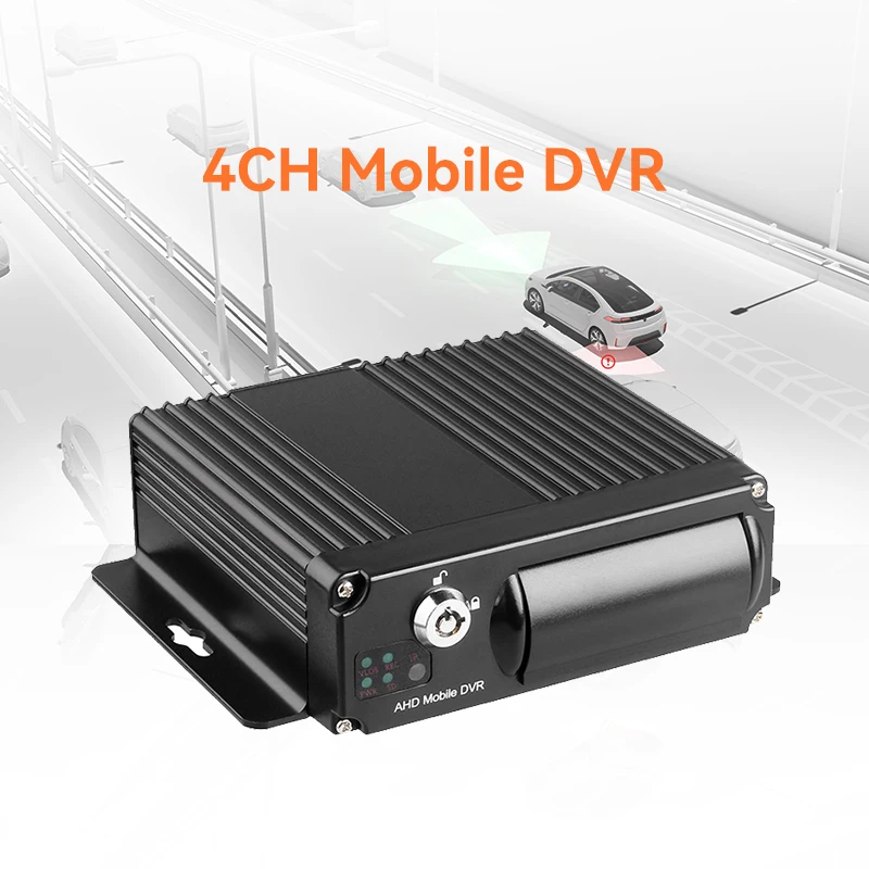 جهاز تحكم عن بعد واحد SD HD 4CH DVR مسجل فيديو في الوقت الحقيقي لشاحنة حافلة السيارة 1080p H.265 موبايل DVR AHD MDVR/كاميرا داش
