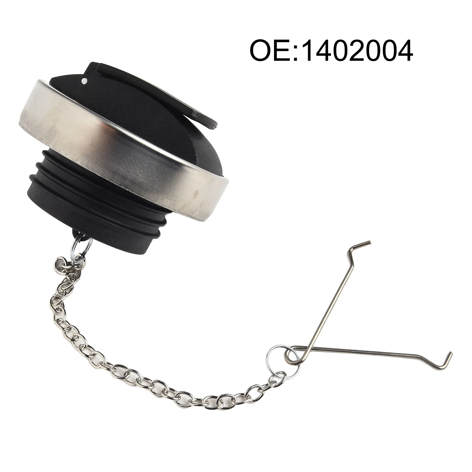 Cap With Keys Fuel Tank Cap ABS Plastic Construction Chain Attachment Includes Two Keys Long-lasting Use For Trucks